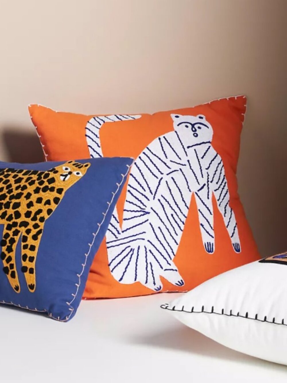 Marcello Velho Embroidered Folksong Pillow by Anthropologie